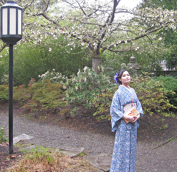 Spring Cherry Blossom Kimono Photoshoot